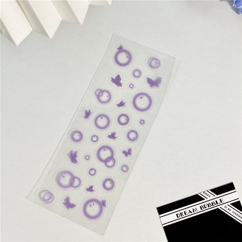 Miếng Dán Trong Suốt Nhỏ In Họa Tiết Thần Tượng Dùng Trang Trí Phông Nền Chụp Ảnh