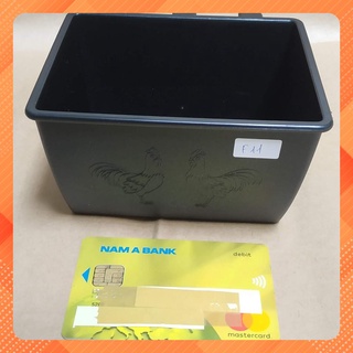 F11 - 10 cái Máng vuông Nhựa tốt Đựng Thức Ăn, Nước Uống Cho Gà, Chim, bồ câu 12cm