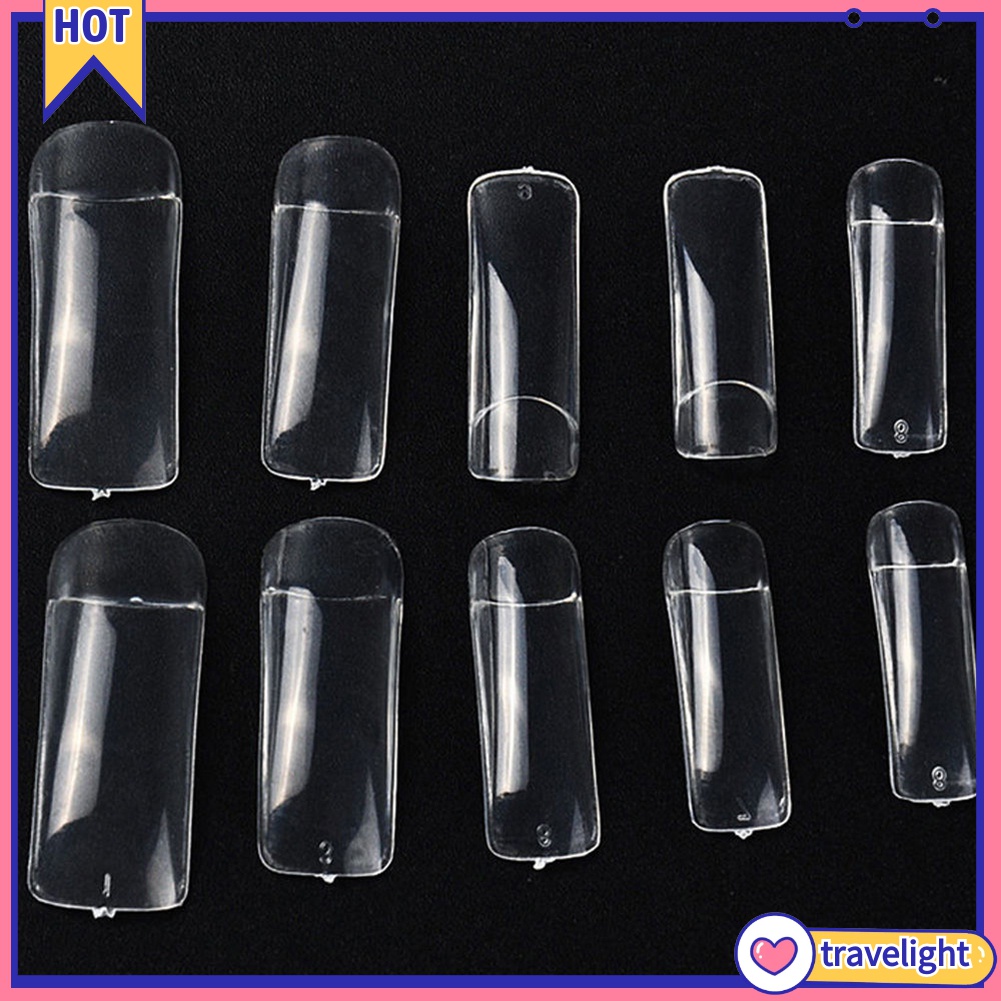 500 Móng Tay Giả Bằng Nhựa Acrylic