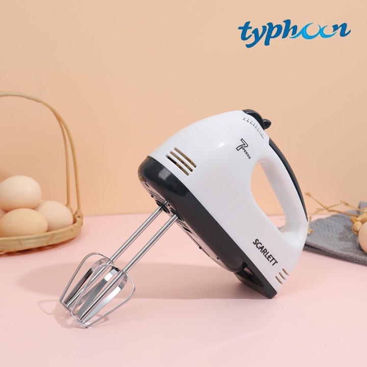 Máy Đánh Trứng, Máy Đánh Trứng Cầm Tay Mini 7 Tốc Độ Cực Mạnh - Hoạt Động Êm Ái DT7