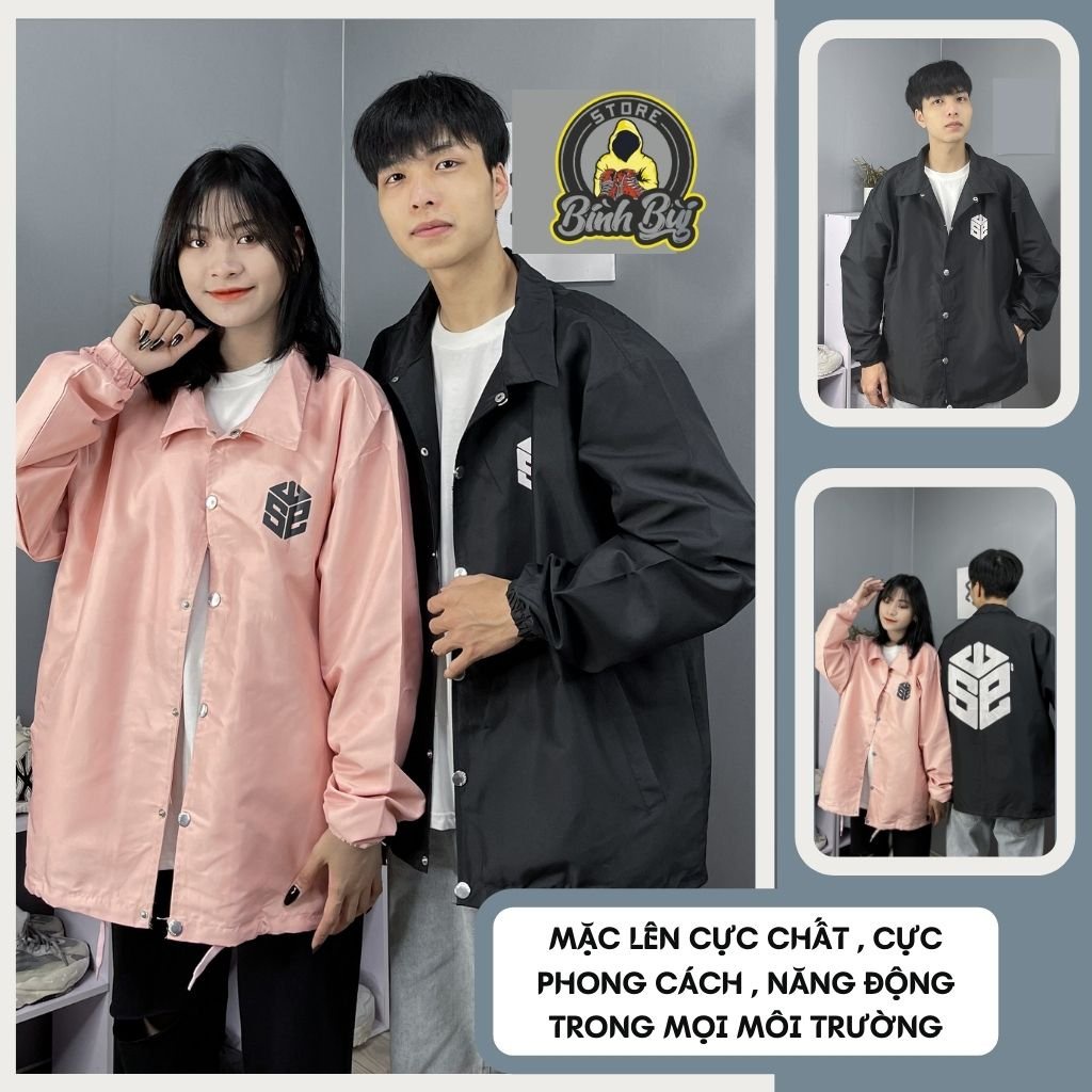 Áo Khoác Dù Bomber Form Rộng Dáng Thụng BÌNHBÙI STORE Freesize Phong Cách Ulzzang Hàn Quốc