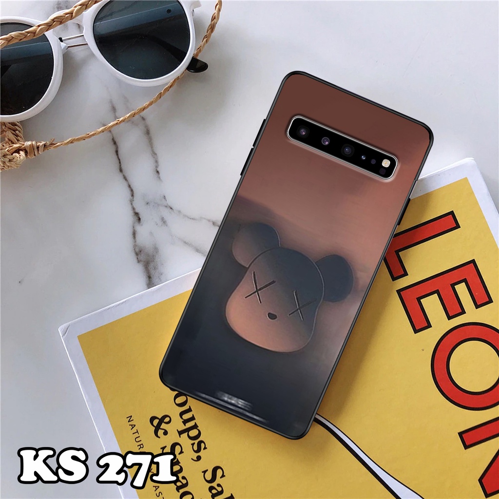 Ốp lưng Samsung S10 - S10 Plus - S10 5G - S10 Lite - S10e - Ốp Samsung in hình Gấu B.Ŗİ.ÇK - Lưng nhám viền TPU cao cấp