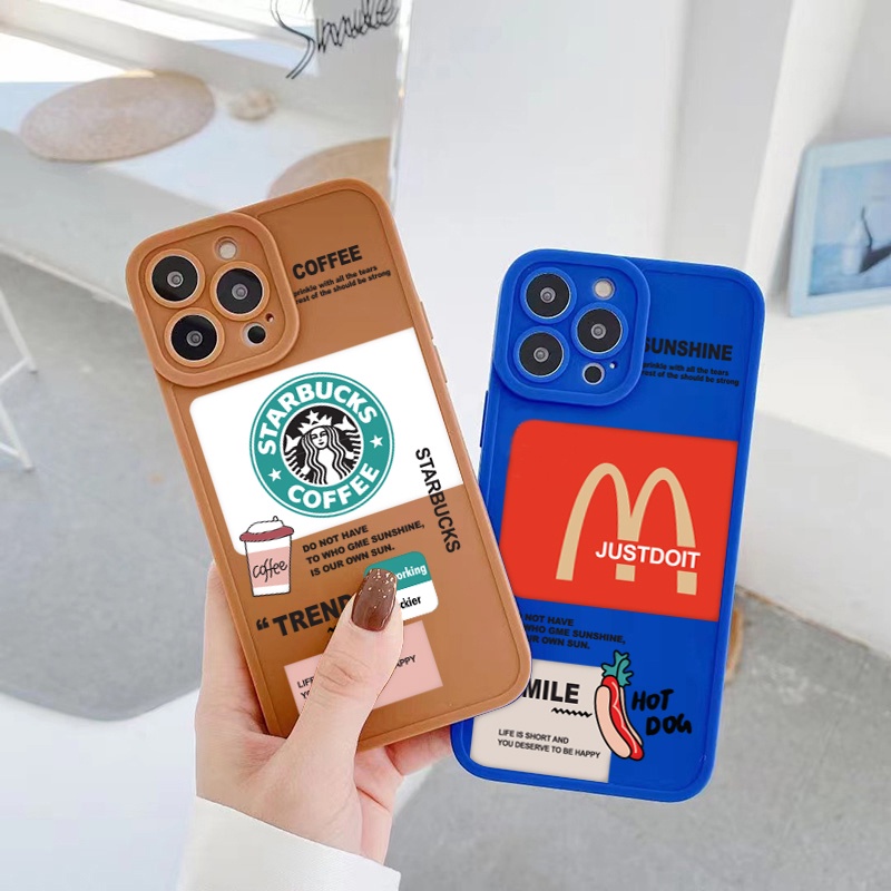 Ốp lưng iphone cạnh vuông lỗ camera star.buks 6s/6splus/7/7plus/8/8plus/x/11/12/13/pro/max/plus/promax-Sale Hot D1-4