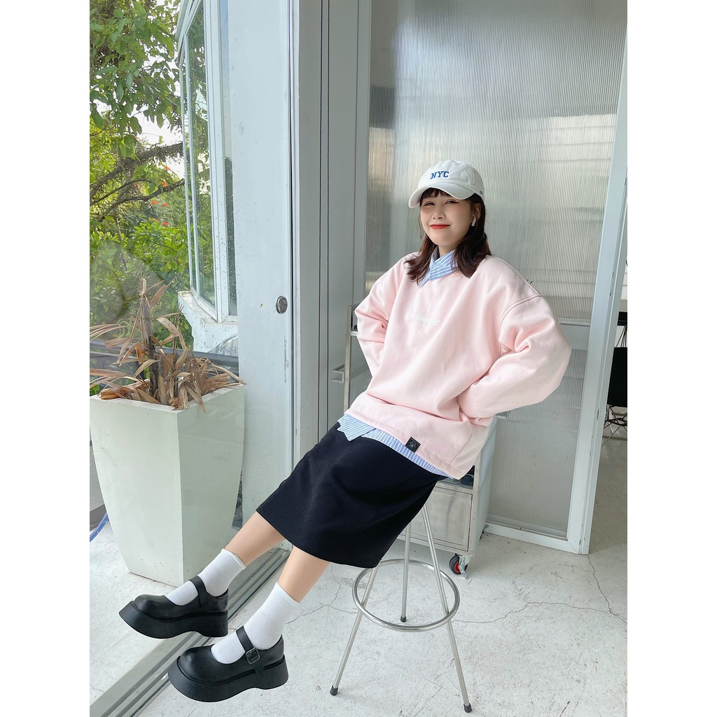 [Mã SKAMCLU7 giảm 10% Tối Đa 50K đơn 0Đ] Áo tay dài - Áo Sweater Phản Quảng Dragonbyboi hồng | BigBuy360 - bigbuy360.vn