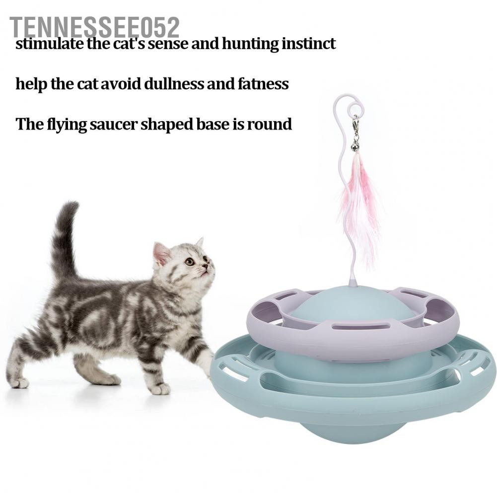 Hàng Sẵn Đồ Chơi tháp banh lật đật mới dễ thương cho mèo Đồ chơi bàn xoay cho mèo đa chức năng an toàn có gậy vui nhộn【Tennessee052】