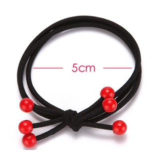 Dây buộc tóc phối hạt nhiều màu