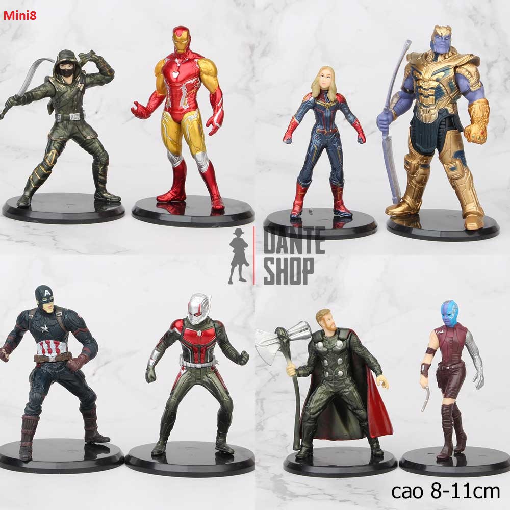 [Giá Hủy Diệt] Trọn Bộ mô Hình Nhân Vật Avengers MỚI Và HIẾM Nhất - Iron Man, Thanos, Captain America, Spider Man