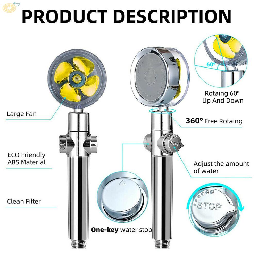 Đầu Vòi Hoa Sen 360° Đầu Vòi Xịt Nước Cầm Tay Mạnh Mẽ G1/2