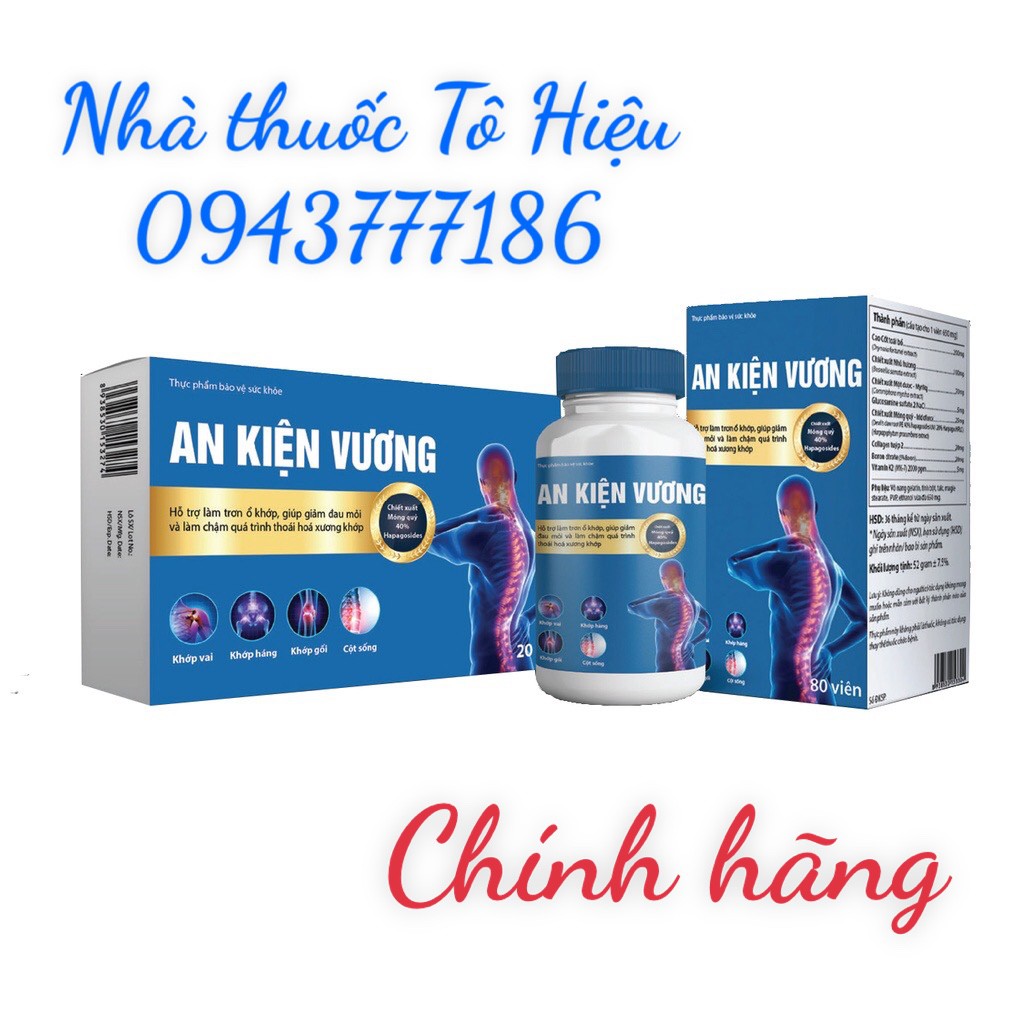 AN KIỆN VƯƠNG – Giúp bổ sung dưỡng chất cho khớp, trơn ổ khớp, tăng khả năng phục hồi khớp