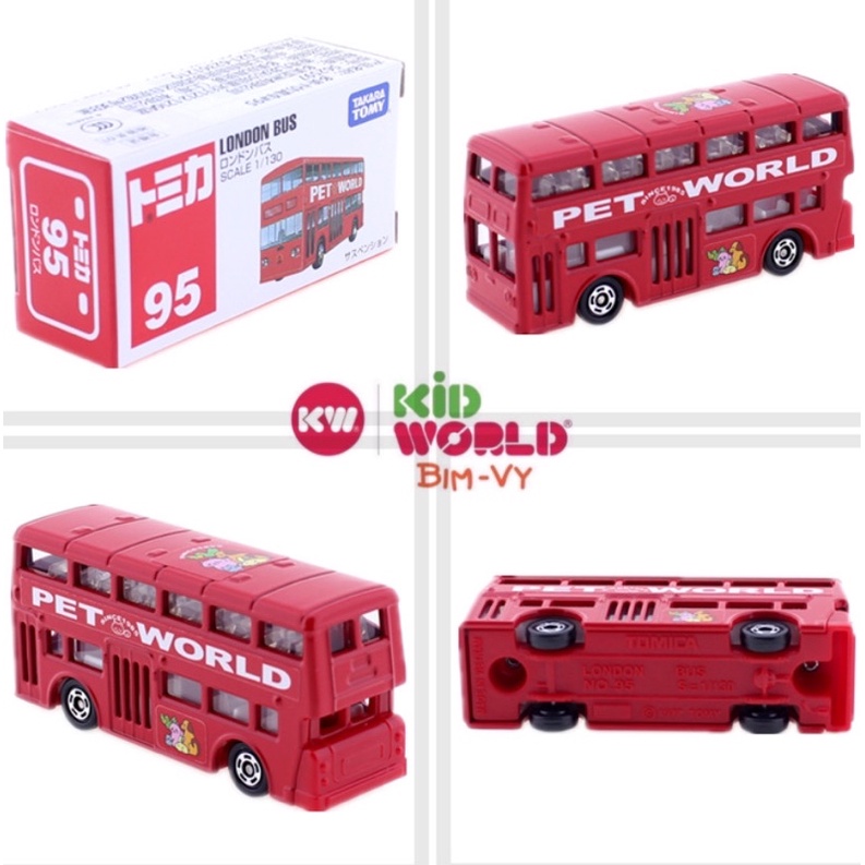 Xe mô hình Tomica Box London Bus. MS: 858. Tỷ lệ 1:130.