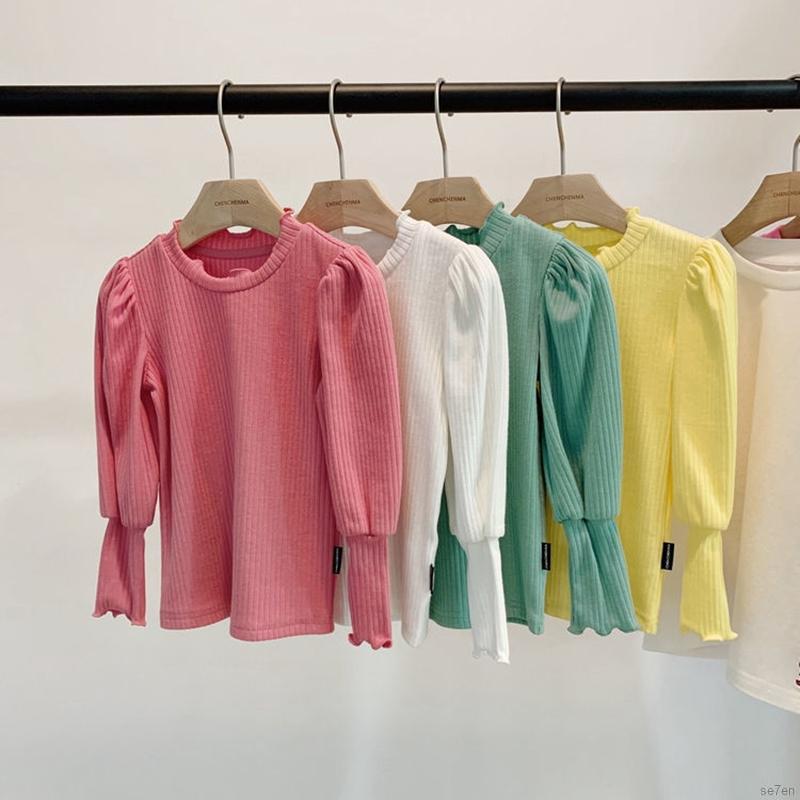 Áo Sweatshirt Tay Dài Thời Trang Mùa Thu Cho Bé Gái Từ 2 - 7 Tuổi