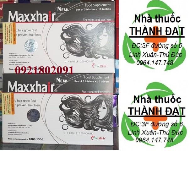 Maxxhair hỗ trợ mọc tóc (hộp 30 viên)