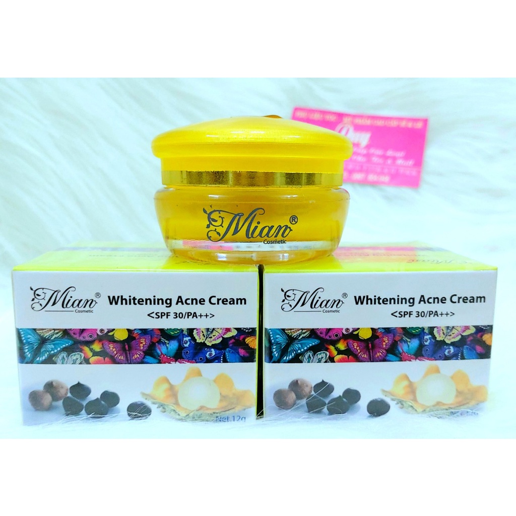 KEM DƯỠNG DA MẶT MIAN -  Mụn - Dưỡng Ẩm -  Ngừa lão hóa 12gr