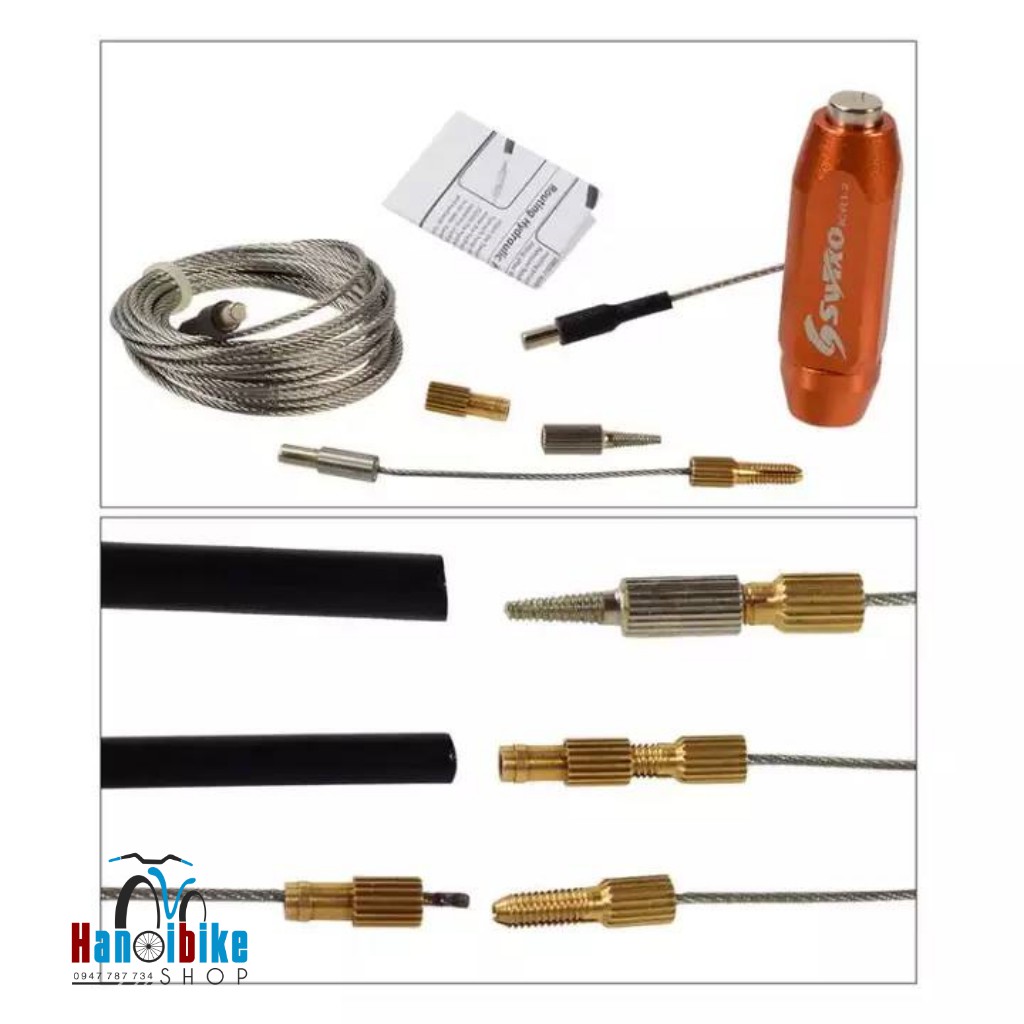 Bộ dây dẫn luồn khung xe đạp có nam châm RISK