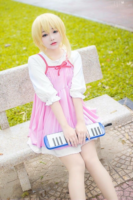 Set váy hồng áo trắng cosplay kaori | BigBuy360 - bigbuy360.vn