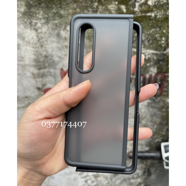 Samsung Z Fold 3 , Z Fold 4 5G_ Ốp Likgus nhám 2 mảnh viền mền chống Vân tay, chống sốc chính hãng
