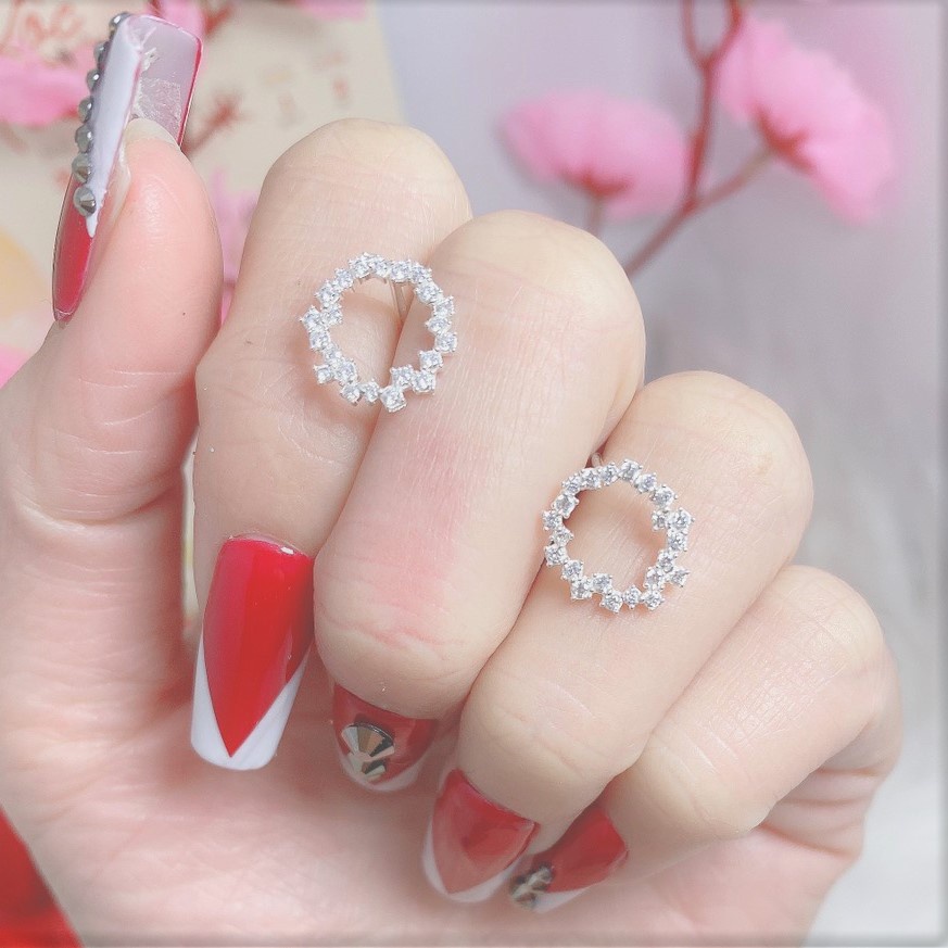 Bông tai bạc ta huyền thoại biển xanh - Trang sức bạc Evasilver