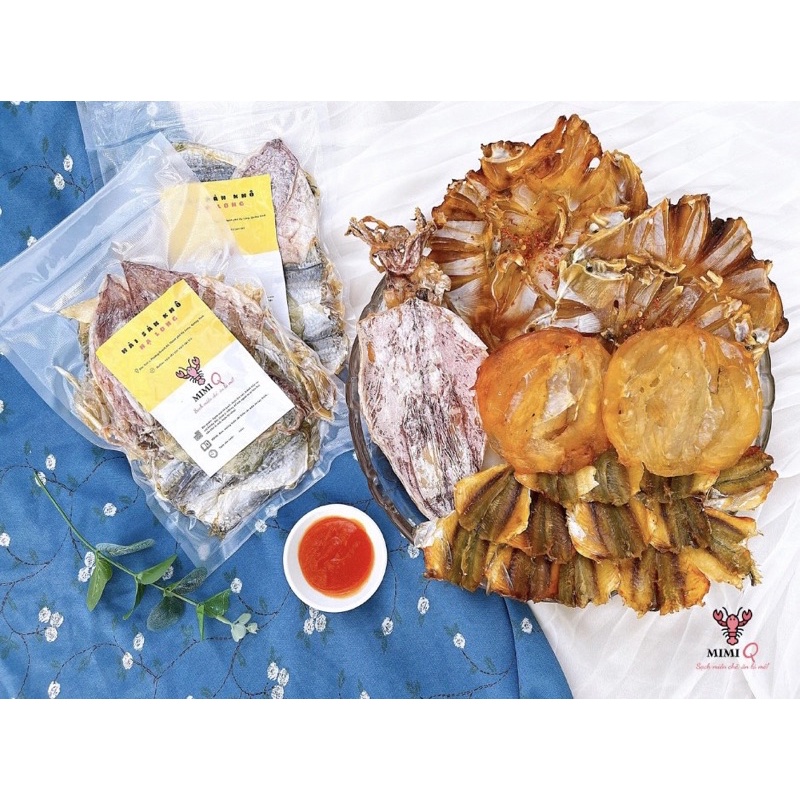 COMBO HẢI SẢN KHÔ HẠ LONG (Mực khô, cá chỉ vàng, cá ghim, cá bò)