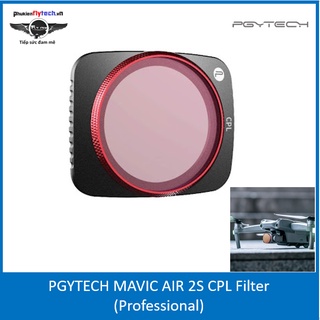 Filter cpl dji mavic air 2s – pgytech - hàng chính hãng - giảm thiểu sự phản xạ ánh sáng từ các bề mặt bóng, sáng.