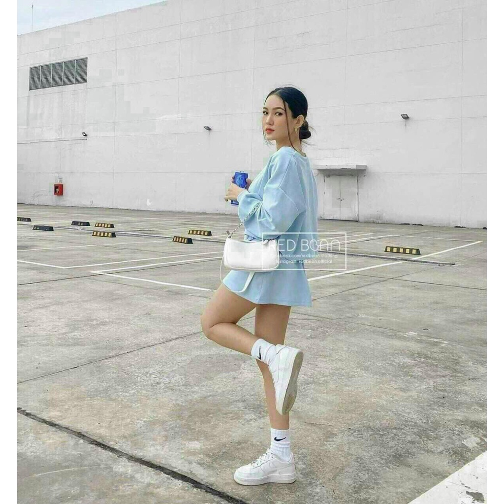 Sét bộ 3 món đi chơi siêu cute gồm 3 món áo trong 2 dây kèm áo khoắc và chân váy xinh xinh fashionzero-75145