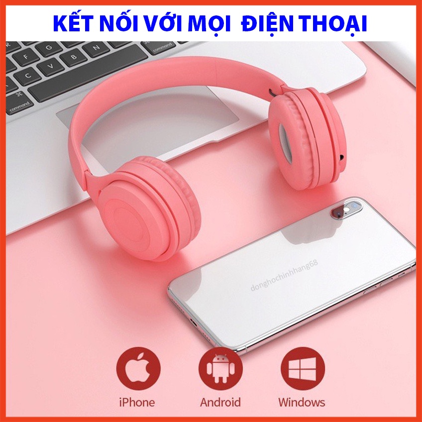 Tai Nghe Chụp Tai Bluetooth Y08, Tai Không Dây Có Mic, Có Thẻ Nhớ, Âm Bass Cực Chất, Nghe Nhạc Cực Hay Bảo Hành 12 Tháng