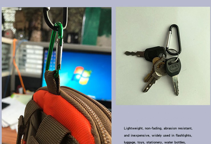 Khóa Carabiner hình chữ D làm từ hợp kim nhôm chất lượng cao  | BigBuy360 - bigbuy360.vn