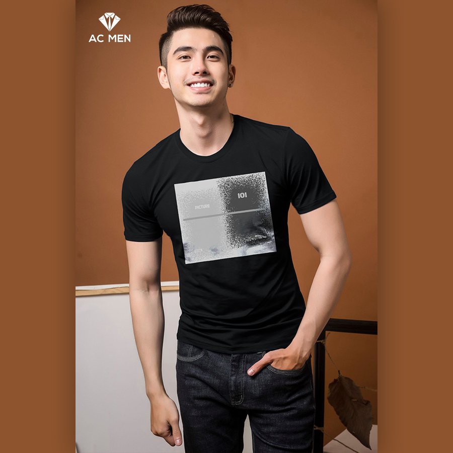 Áo Thun Nam Cổ Tròn AC MEN Form Dáng SlimFit In Hình