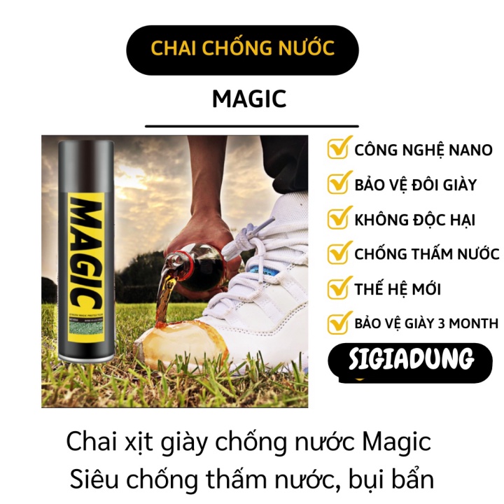 [SGD] Bình Xịt Giày Chống Thấm - Chai Xịt Đồ Da, Balo Nano Chống Nước, Bụi Bẩn Magic 8801