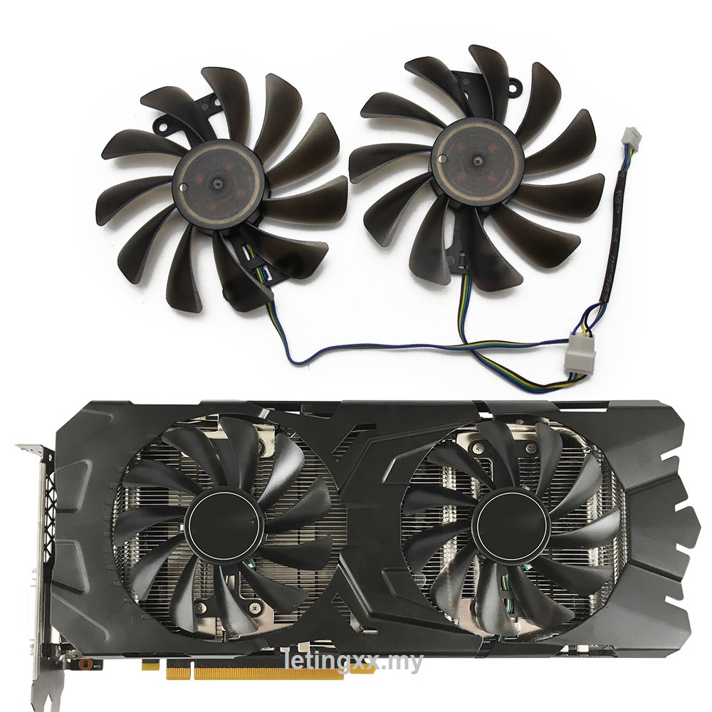 Set 2 quạt tản nhiệt Gtx1070ti Gtx1080 12V cho Kfa2 Galaxy Geforce Gtx 1070 1070Ti 1080 P104