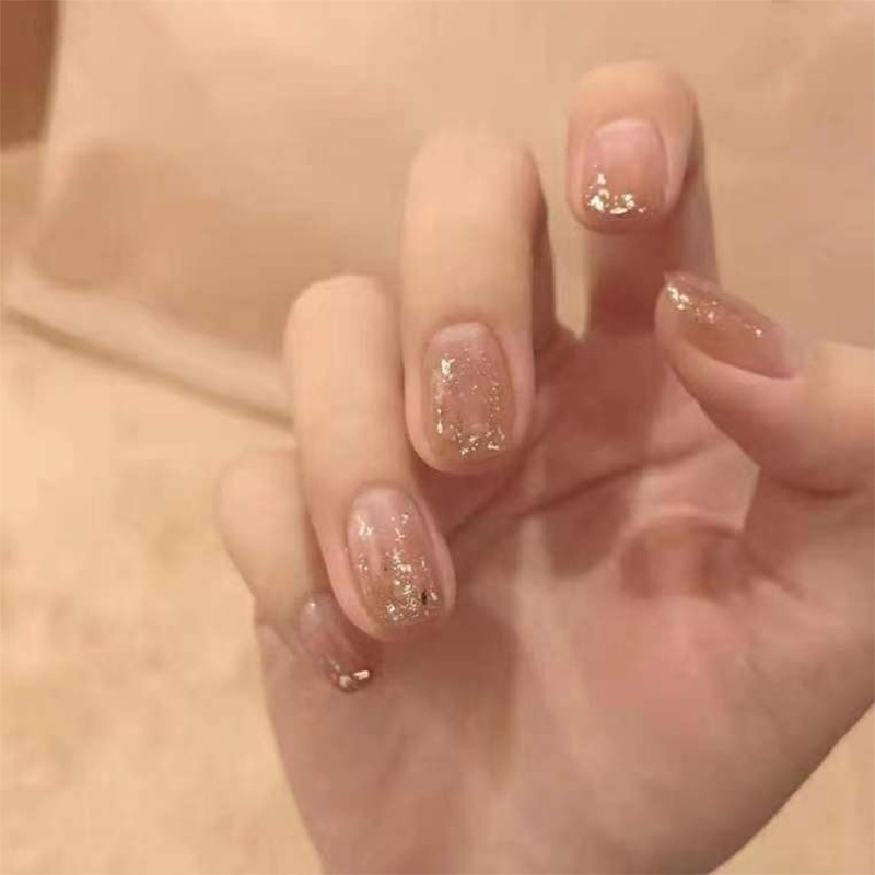Set 24 móng tay giả màu sắc thời trang tùy chọn kèm keo dán chất lượng cao