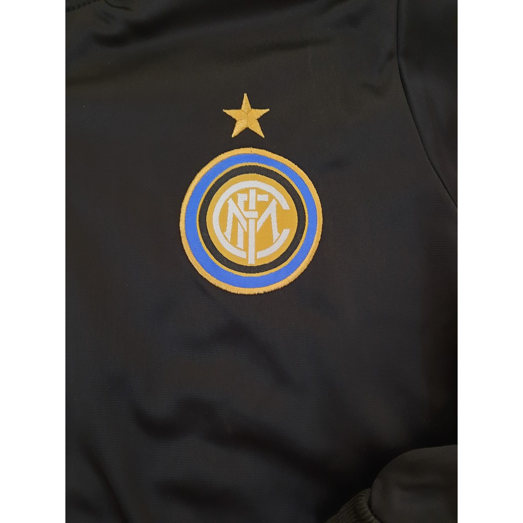 Áo khoác đá bóng intermilan đen
