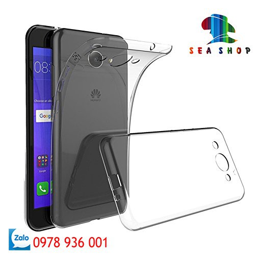 [TẶNG CƯỜNG LỰC]Ốp lưng Huawei Y3 2017 silicon trong suốt