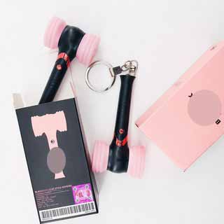 ( Mini Unoff)- Lightstick keyring Blackpink Lisa Jisoo Jennie Rose mini đèn phát sáng gậy cổ vũ