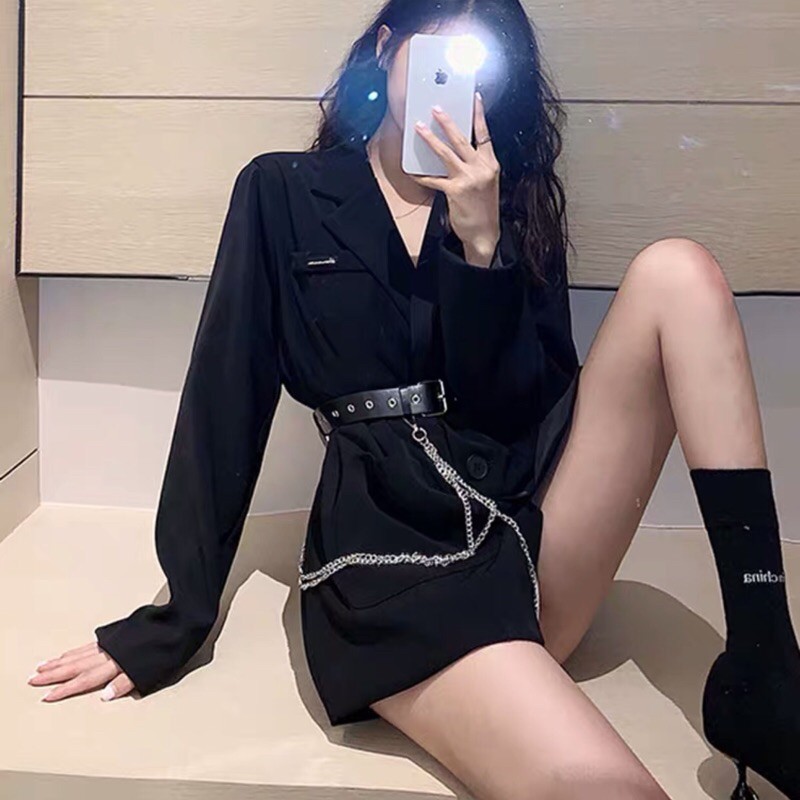 ÁO VEST BLAZER HAI LƠP TẶNG KÈM CHAIN FORM UNISEX l | BigBuy360 - bigbuy360.vn