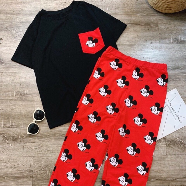 Set quần mikey + áo thun ❣️