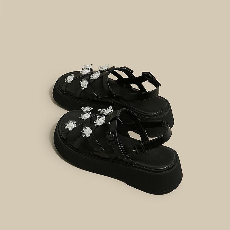 Giày Sandal Đế Dày Phong Cách Thời Trang Mùa Hè Pháp 2022 Dành Cho Nữ