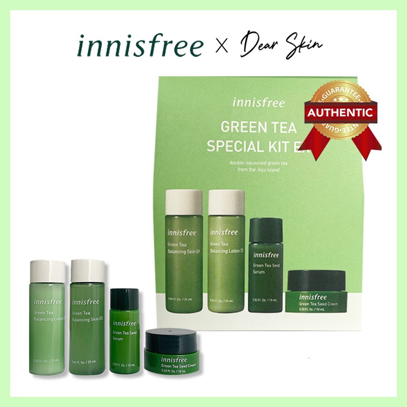 [Chính Hãng] Bộ Sản Phẩm cấp ẩm Innisfree Green Tea Special Trà Xanh - Kit làm giảm mụn Innisfree