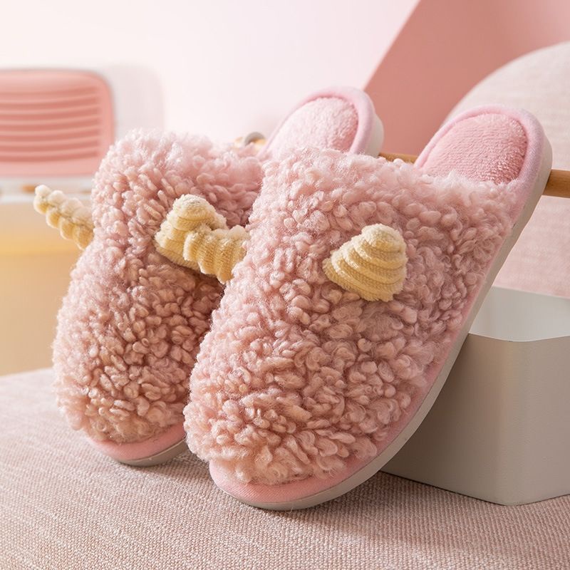 Mới sang trọng dễ thương trong nhà và ngoài trời sàn gỗ nhà nam giới và phụ nữ mùa thu và mùa đông ấm áp dép bông lau sàn lau nhà giam giữ lau nhà