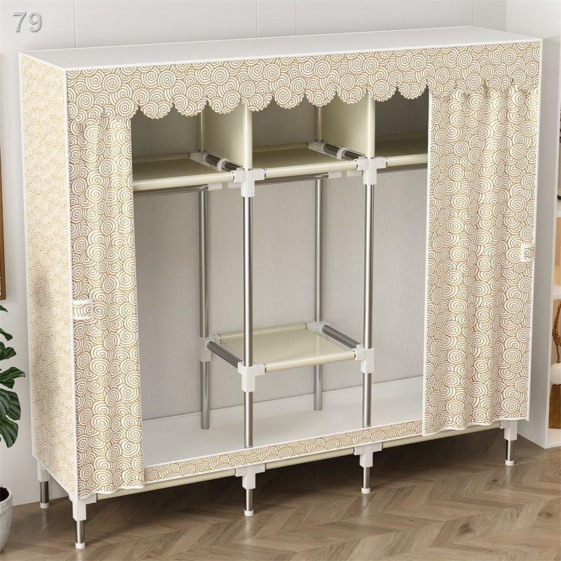 Tủ quần áo phòng ngủ gia đình lắp ráp đơn giản vải toàn bộ khung thép dày dặn chắc chắn bền đẹp cho thuê