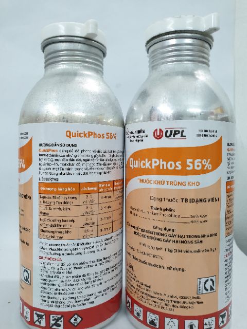 Thuốc xông hơi diệt côn trùng Thuốc khử trùng Quickphos 56% diệt mối mọt, mọt cám, mọt gạo.