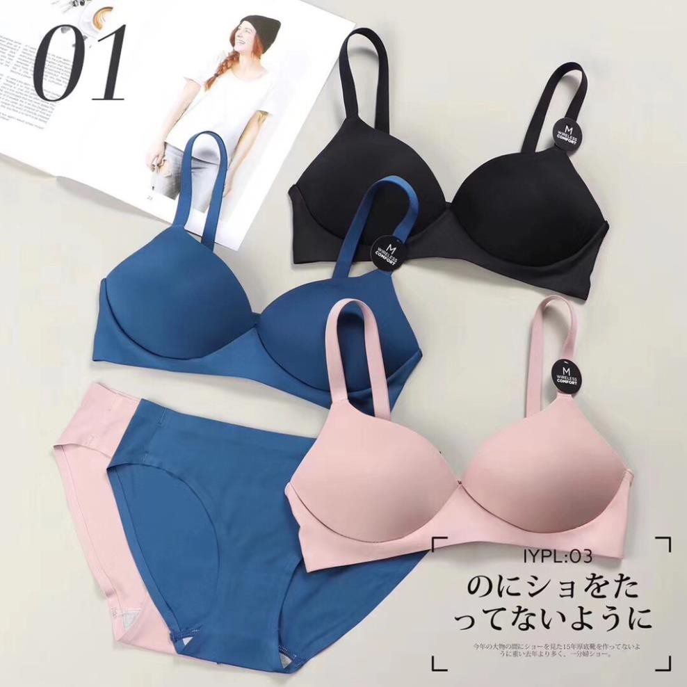 Bộ đồ lót đúc trơn xuất Nhật không viền - BL