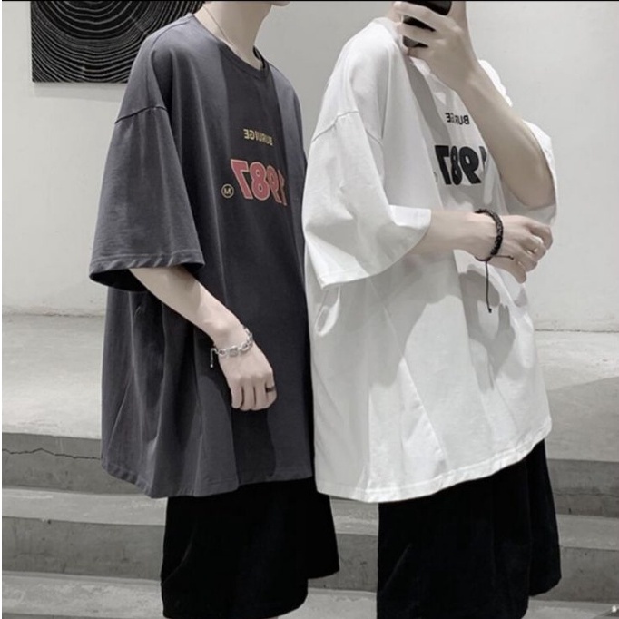 Áo thun tay lỡ nam nữ, áo phông unisex form rộng chất cotton mát mịn thấm hút mồ hôi hình sấm sét