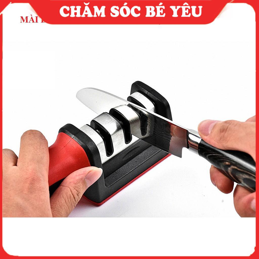 Dụng Cụ Mài Dao Cầm Tay - Máy Mài Dao Kéo 3 Cấp Độ Cực Sắc Bén
