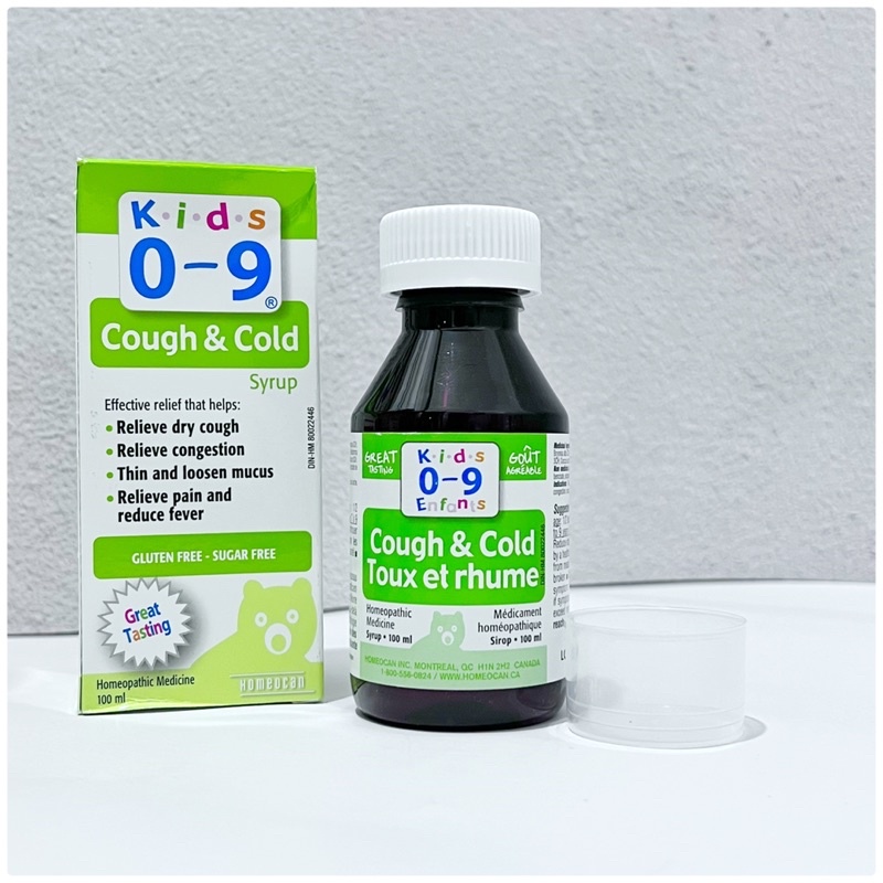 Siro ho, cảm cúm Cough Cold Canada cho bé 0 đến 9 tuổi