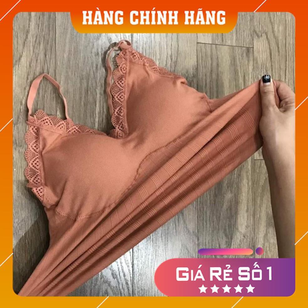 Áo bra kết hợp áo 2 dây dáng dài Cotton Polyamide siêu co giãn, Freesize 40-65kg FLA38