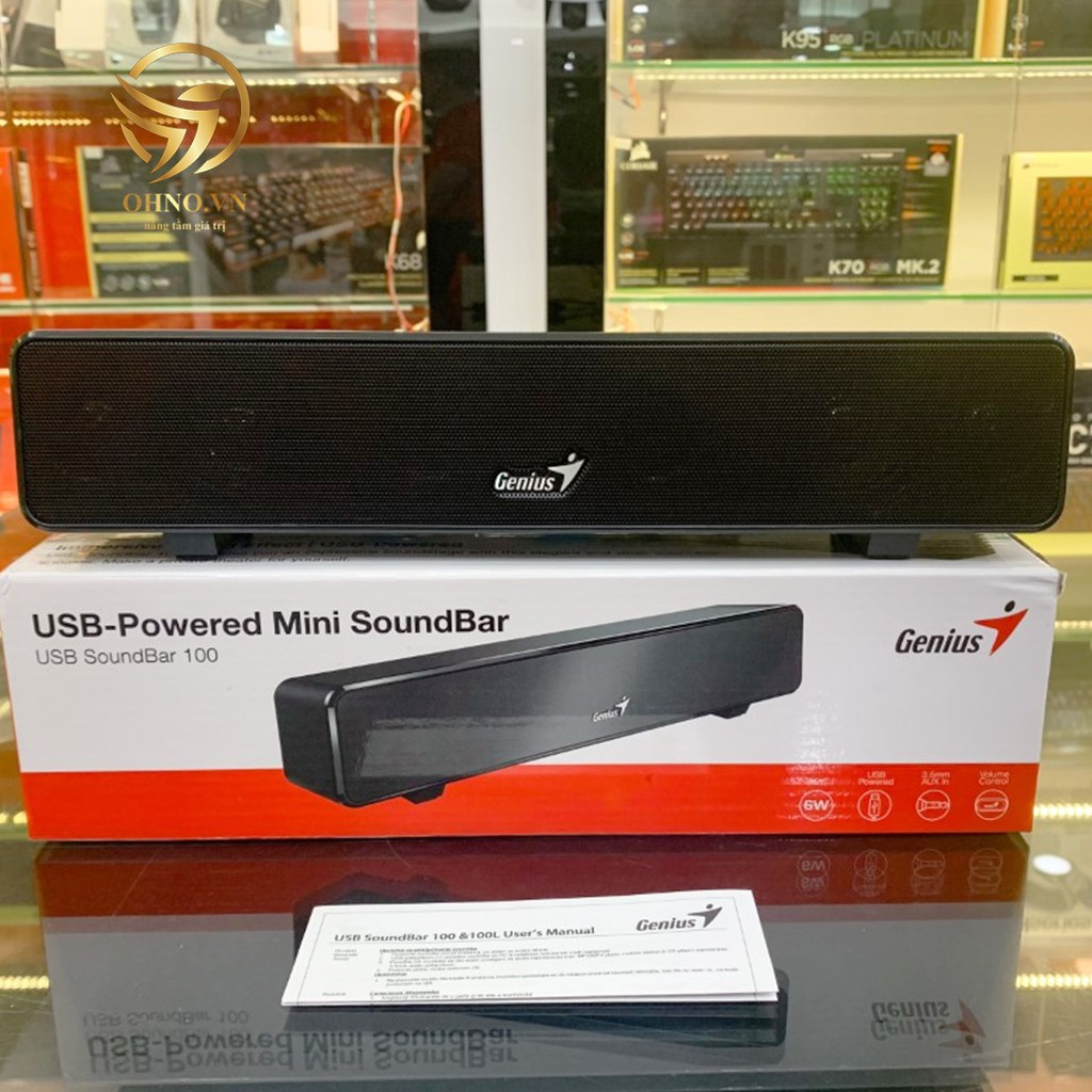 Loa Vi Tính Máy Vi Tính GENIUS Soundbar 100 USB Loa Nghe Nhạc Để Bàn Có Dây Mini - OHNO Việt Nam