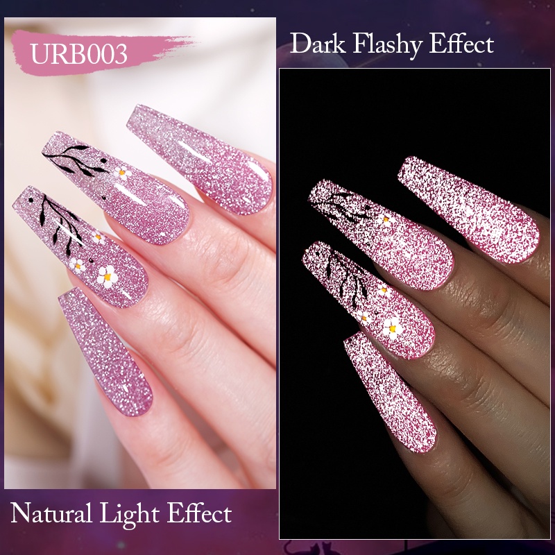 Set 2/ 3/ 4 chai sơn móng tay gel UR SUGAR 7ml lấp lánh nhều màu tùy chọn