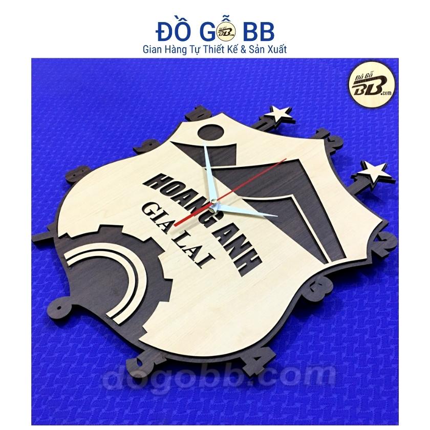 Đồng hồ bóng đá Việt Nam  logo HAGL HOÀNG ANH GIA LAI gỗ làm quà tặng sinh nhật nam bạn trai chồng - Đồ Gỗ BB