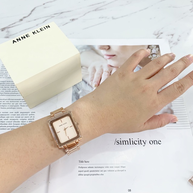 Đồng hồ nữ ANNE KLEIN model AK/2994RGRG dây kim loại mạ rose gold sang trọng