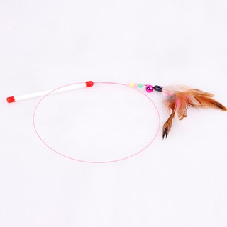Đồ chơi cần câu Mèo bằng thép gắn lông dành cho mèo - Cutepets